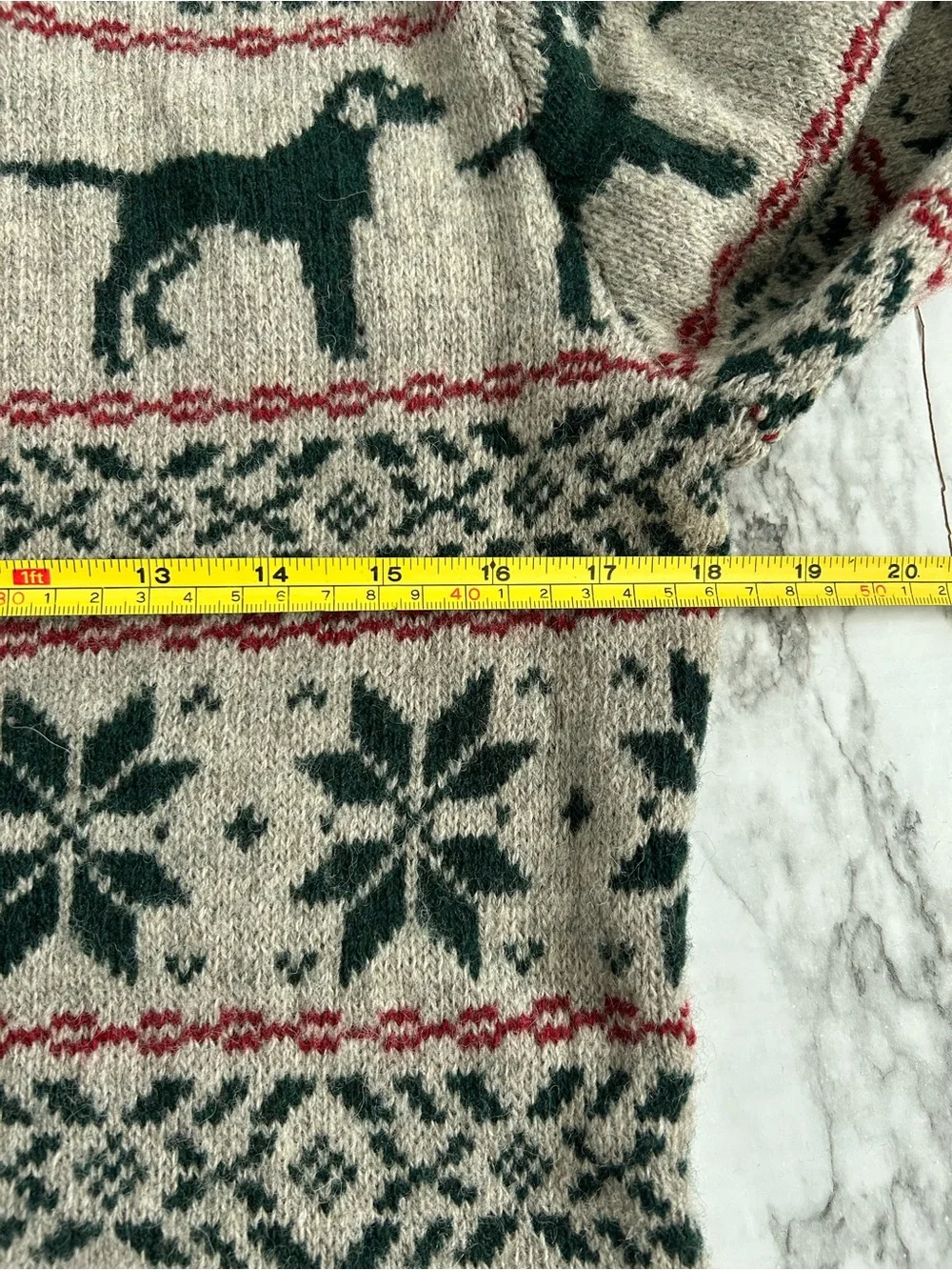 J. Crew | men’s size small 100% lambs wool fair isle Labrador lab dog sweater